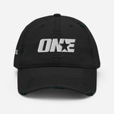 Volleyball 1STAR Distressed Dad Cap