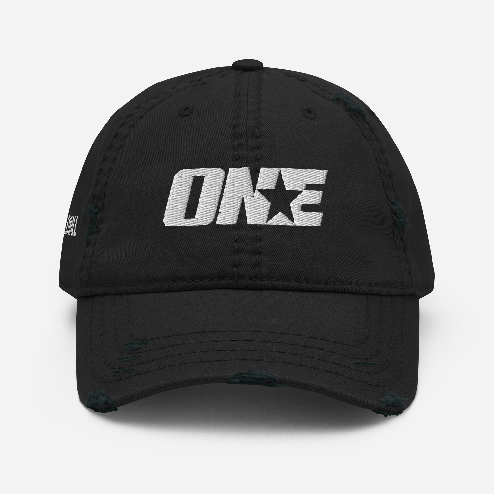 Volleyball 1STAR Distressed Dad Cap