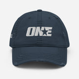 Baseball 1STAR Distressed Dad Cap