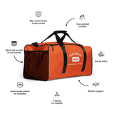 Football &God Orange Duffle Bag