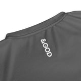 Basketball &God Grey Recycled Unisex Sports Jersey T-Shirt