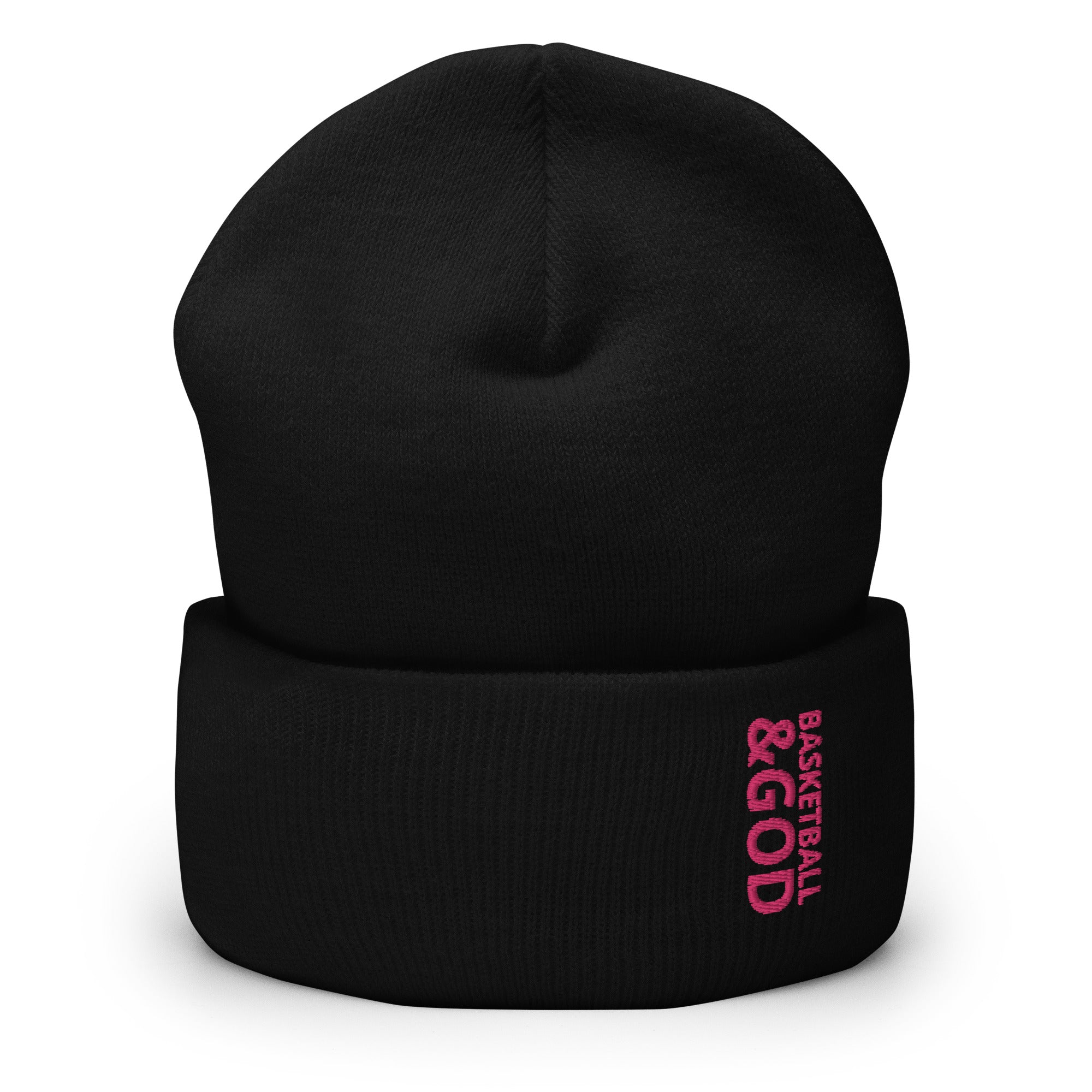 Basketball &God Flamingo Cuffed Beanie