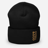 Football &God Zest Cuffed Beanie