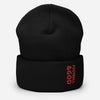 Football &God Crimson Cuffed Beanie