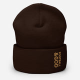 Football &God Zest Cuffed Beanie