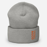 Football &God Orange Cuffed Beanie