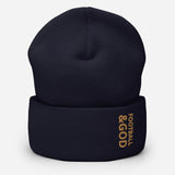 Football &God Zest Cuffed Beanie