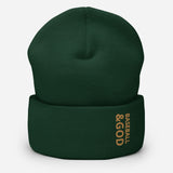 Baseball &God Zest Cuffed Beanie