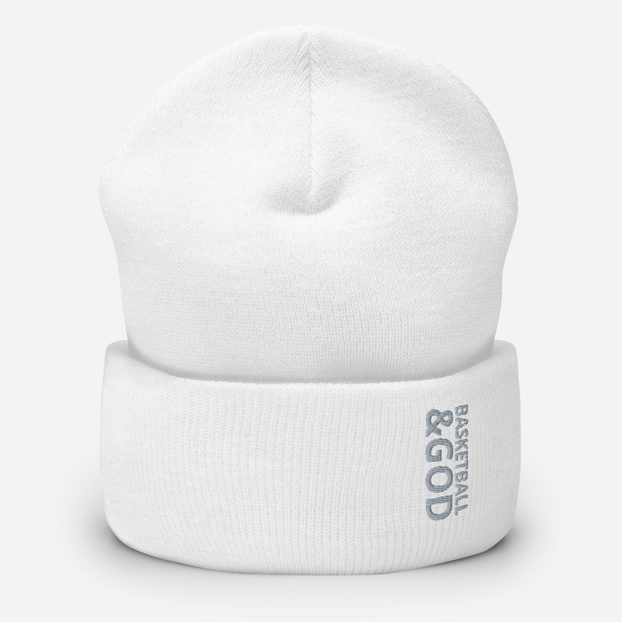 Basketball &God Smoke Cuffed Beanie