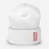Forwards &God Crimson Cuffed Beanie