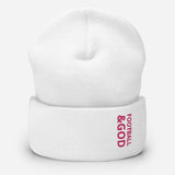 Football &God Flamingo Cuffed Beanie