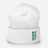 Baseball &God Irish Cuffed Beanie