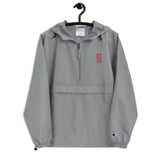 Centers &God Vertical Crimson Embroidered Champion Packable Jacket