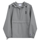 Baseball &God Vertical Onyx Embroidered Champion Packable Jacket
