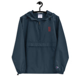 1STAR Coaches &God Vertical Crimson Embroidered Champion Packable Jacket