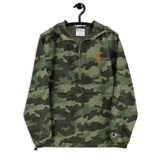 Football &God Vertical Orange Embroidered Champion Packable Jacket