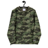Soccer &God Vertical Onyx Embroidered Champion Packable Jacket