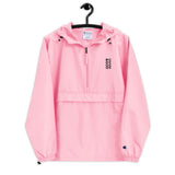 Centers &God Vertical Onyx Embroidered Champion Packable Jacket
