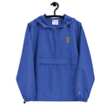 Football &God Vertical Tuscan Embroidered Champion Packable Jacket
