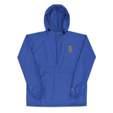 Football &God Vertical Tuscan Embroidered Champion Packable Jacket