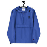 Baseball &God Vertical Onyx Embroidered Champion Packable Jacket