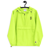 Baseball &God Vertical Onyx Embroidered Champion Packable Jacket