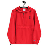Centers &God Vertical Onyx Embroidered Champion Packable Jacket