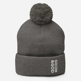 Soccer &God Pom-Pom Beanie