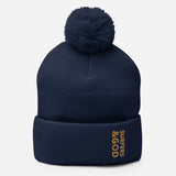 Surfers &God Zest Pom-Pom Beanie