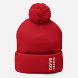 Soccer &God Pom-Pom Beanie