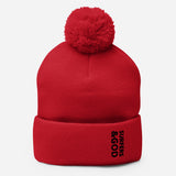 Surfers &God Onyx Pom-Pom Beanie