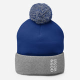 Soccer &God Pom-Pom Beanie