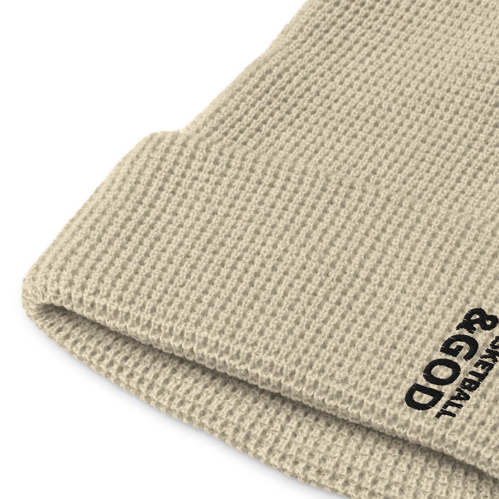 Basketball &God Vertical Onyx Waffle Beanie