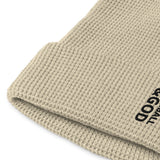 Baseball &God Vertical Onyx Waffle Beanie