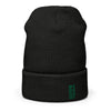 Basketball &God Vertical Evergreen Waffle Beanie