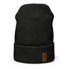 Forwards &God Vertical Orange Waffle Beanie