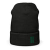 Soccer &God Vertical Evergreen Waffle Beanie
