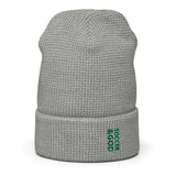 Soccer &God Vertical Evergreen Waffle Beanie
